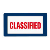 業務区分ラベル（大） ラベル (正面)