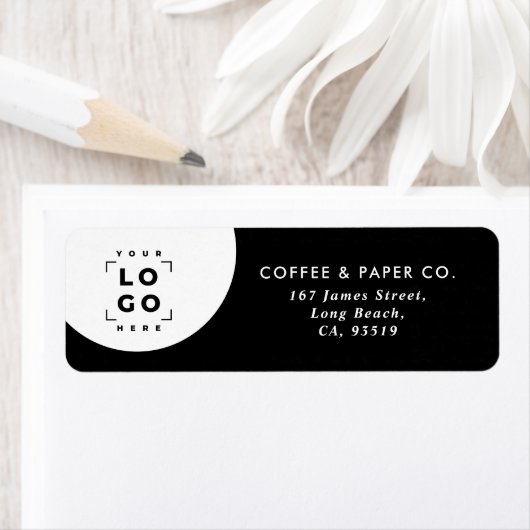 業務図モダン白黒 ラベル (インサイチュ)