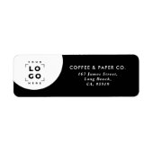 業務図モダン白黒 ラベル (正面)