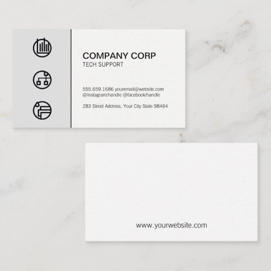 業務執行者 | カスタマーサポートの財務 予約カード (正面/裏面)