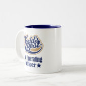 業務執行責任者のギフトのための(世界のベスト) ツートーンマグカップ (正面左)