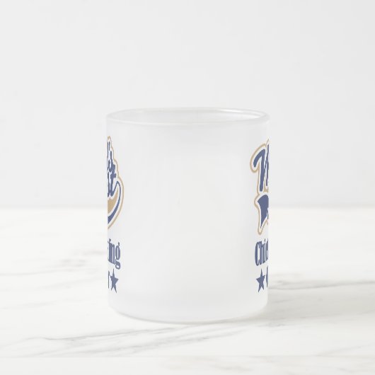 業務執行責任者のギフトのための(世界のベスト) フロストグラスマグカップ (中央)