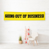 業務外へのシンプルブラックバナー表示 横断幕 (インサイチュ)