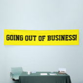 業務外へのシンプルブラックバナー表示 横断幕 (トレードショー)