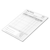 業務小口現金勘定 | 中小企業元帳 ノートパッド (アングル)