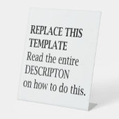 業務広告のイベントモダン台座標識 台座サイン (正面)