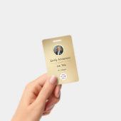 業務従業カスタム員のフォトロゴIDバッジ バッジ (手持ち)