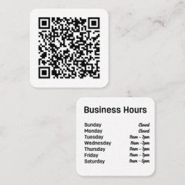 業務時カスタム間のQRコード スクエア名刺