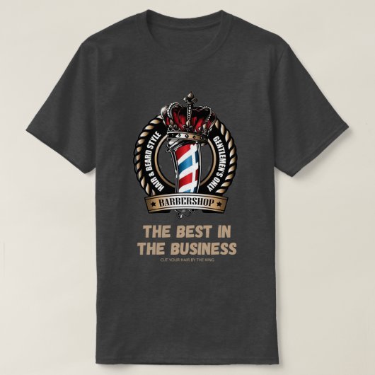 業務最高のの理容師 Tシャツ (デザイン正面)