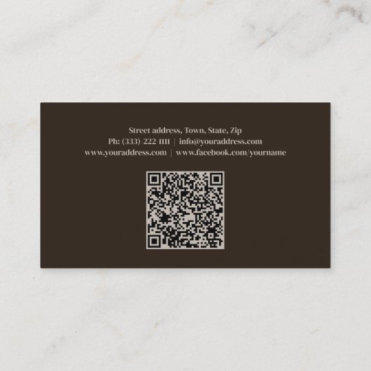 業務独占的パーソナライズされた相手への贈与 名刺 (裏面)