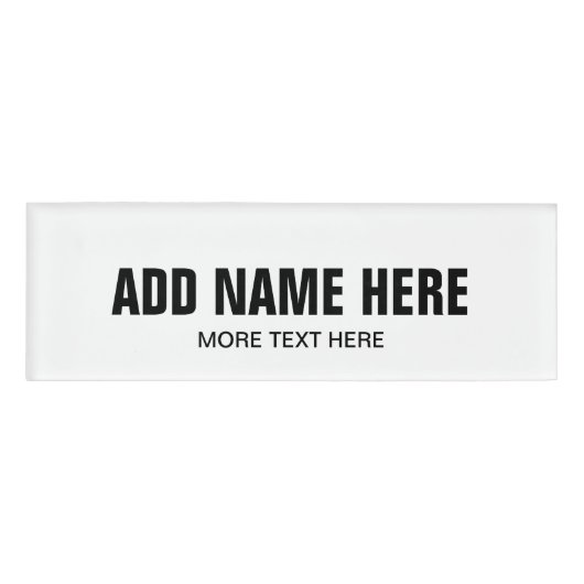 業務用の名前をカスタムする付き磁気名札 名札 (正面)