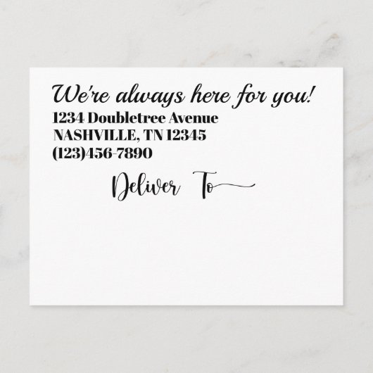 業務用はがき ポストカード (裏面)