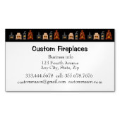 業務用カスタムカード磁石の暖炉 マグネット名刺 (正面)