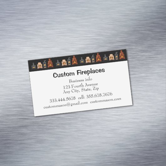 業務用カスタムカード磁石の暖炉 マグネット名刺 (インサイチュ)