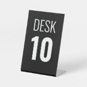 業務用カスタムデスクの台座番号 台座サイン (正面)