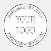 業務用カスタム製品包装 ラウンドシール (正面)