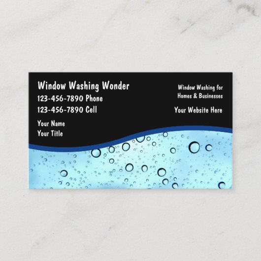 業務用カードの窓洗い 名刺 (正面)