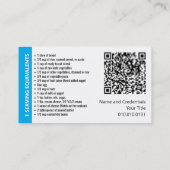 業務用カードの管理 名刺 (裏面)