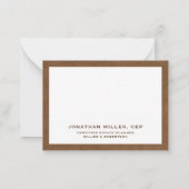 業務用シンプルタイポグラフィ ノートカード (裏面)