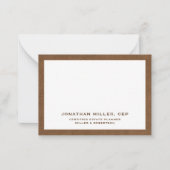 業務用シンプルタイポグラフィ ノートカード (正面)