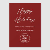 業務用ハッピーホリデーズマグネティックカード (正面)