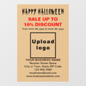 業務用ハロウィンセール ライトブラウン ウィンドウサイン (シート)