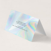 業務用ホログラフィックスクリプトギフト証明書 名刺 (裏面)