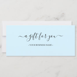 業務用ミニマルギフト証書