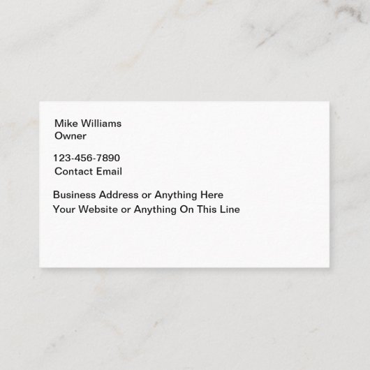 業務用モダンクリーニングサービス名刺 名刺 (裏面)