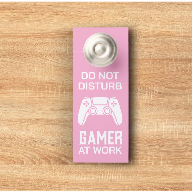 業務用モダンゲーム制パーソナライズされた御装置 ドアノブサイン (Modern personalized text for gamer of video game lover door hanger)