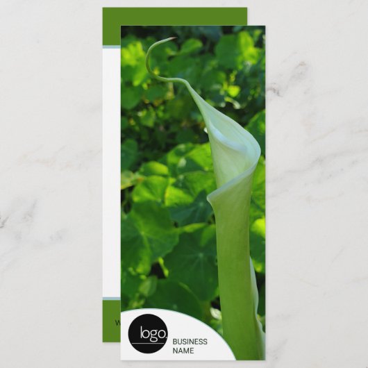 業務用モダンロゴ顧客サンキューカード (正面/裏面)