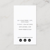 業務用モダン写真QRコードカスタムソーシャルメディア 名刺 (裏面)