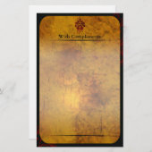 業務用モダン固定型 便箋 (正面/裏面)