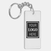 業務用モダンQRコード キーホルダー (正面左)