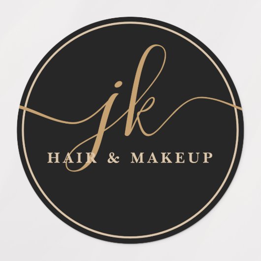 業務用モノグラムスクリプトロゴグラム防水 ラベル (デザイン2)