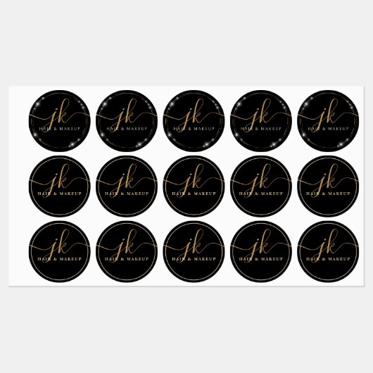 業務用モノグラムスクリプトロゴグラム防水 ラベル (シート)