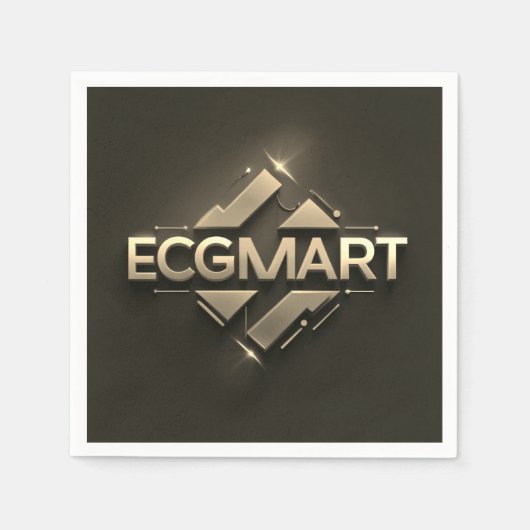 業務用ロゴ スタンダードカクテルナプキン (正面)