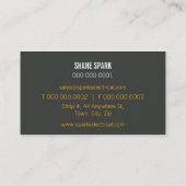 業務用企業のカード：: はっきりしたブロック1L 名刺 (裏面)