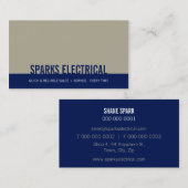 業務用企業のカード：: はっきりしたブロック2L 名刺 (正面/裏面)