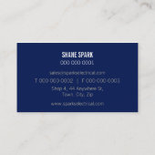 業務用企業のカード：: はっきりしたブロック2L 名刺 (裏面)