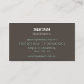 業務用企業のカード：: はっきりしたブロック9L 名刺 (裏面)