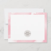 業務用感謝してい水モダン色のピかわいらしックロゴ サンキューカード (裏面)