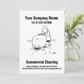 業務用清掃マンガデザインカード シーズンカード (スタンド正面)