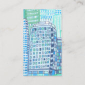 業務用清掃窓洗浄水色 名刺 (裏面)