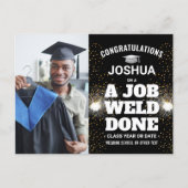 業務用溶接トーチ&スパークス溶接機の卒業 案内ポストカード (正面)