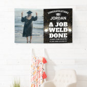 業務用溶接トーチ&スパークス溶接機の卒業 横断幕 (インサイチュ)