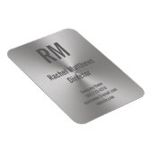 業務用磨き仕上げメタル外観モノグラム名タイトル マグネット (右側)