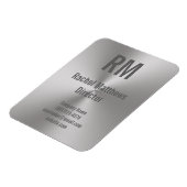 業務用磨き仕上げメタル外観モノグラム名タイトル マグネット (左側)