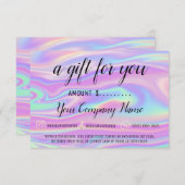 業務用贈与証モダン券自筆証書 (正面/裏面)