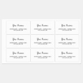 業務用防水差出人住所ラベル |白 ラベル (シート)